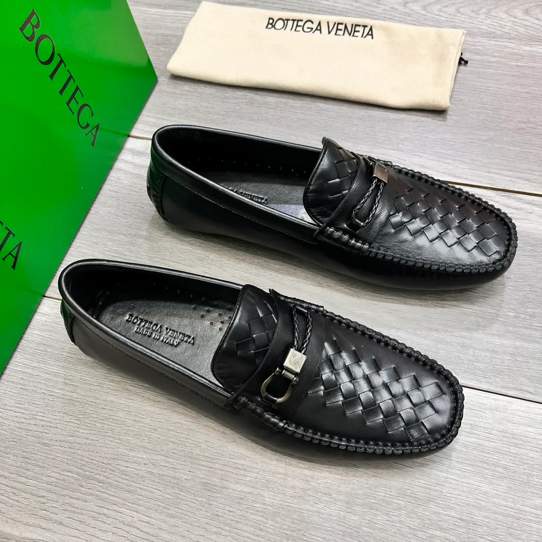 Factory price 420💵BV new men's shoes original replica👉👉High-end men's casual beanie shoes/💞driving shoes! 🔊Upper imported cowhide woven, ☑️Sheepskin lining, one-step design, light and smart ☮☮Suitable for all kinds of travel, exclusive new style, real shot, size 38-44, (45 can be customized)